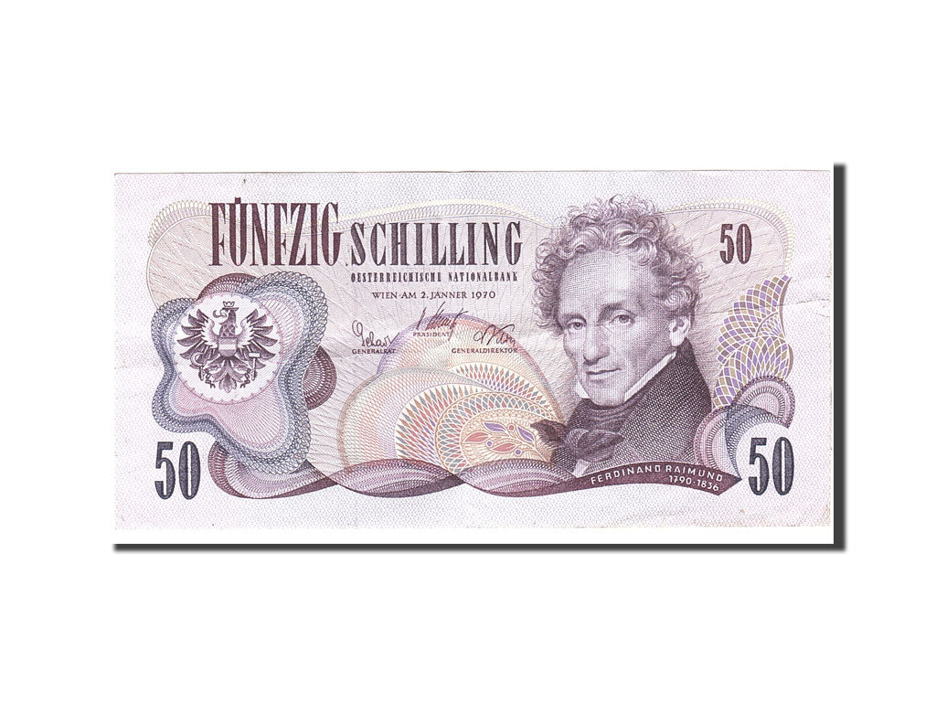 Banknote, Austria, 50 Schilling, 1970, 1970-01-02, KM:143a, EF(40-45)