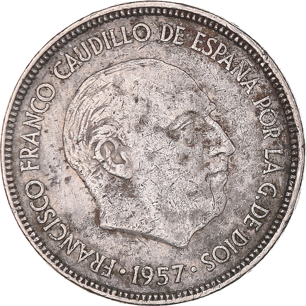 Münze, Spanien, Caudillo and regent, 5 Pesetas, 1964, S+, Kupfer-Nickel, KM:786