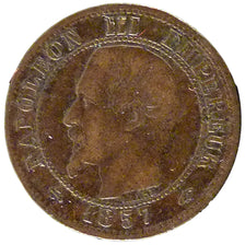 Francia, Napoleon III, Napoléon III, Centime, 1857, Paris, MB, Bronzo, Gadou...