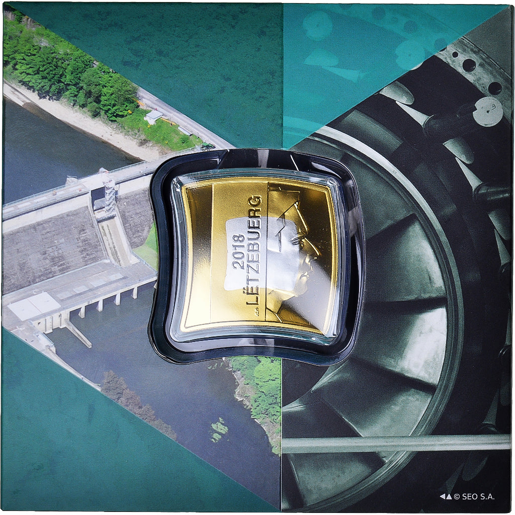 Lussemburgo, 2.5 EURO, 2018, Centrale Hydroélectrique de Vianden.FDC.BE, FDC