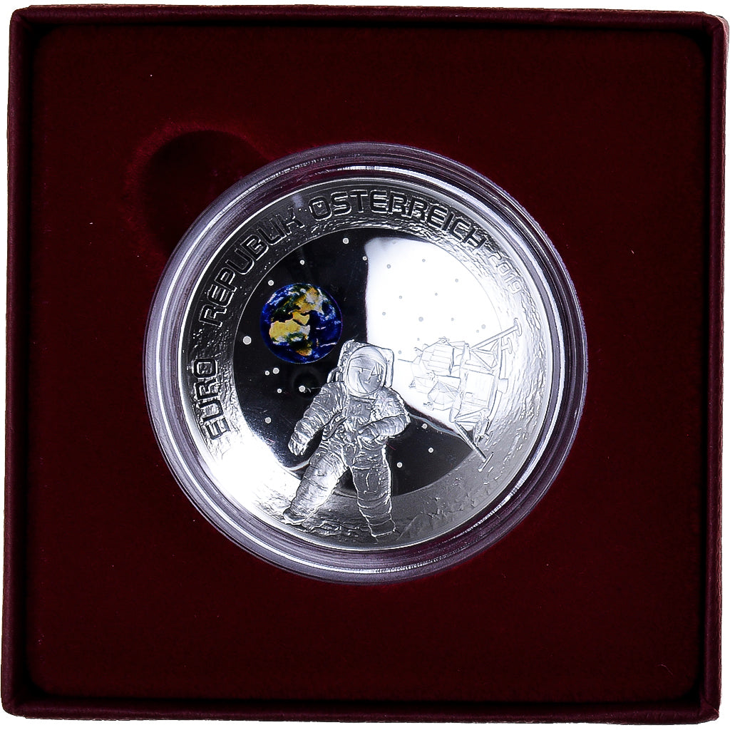Austria, 20 Euro, 2019, 50 th anniversary of the moon landing .Colorized.BE