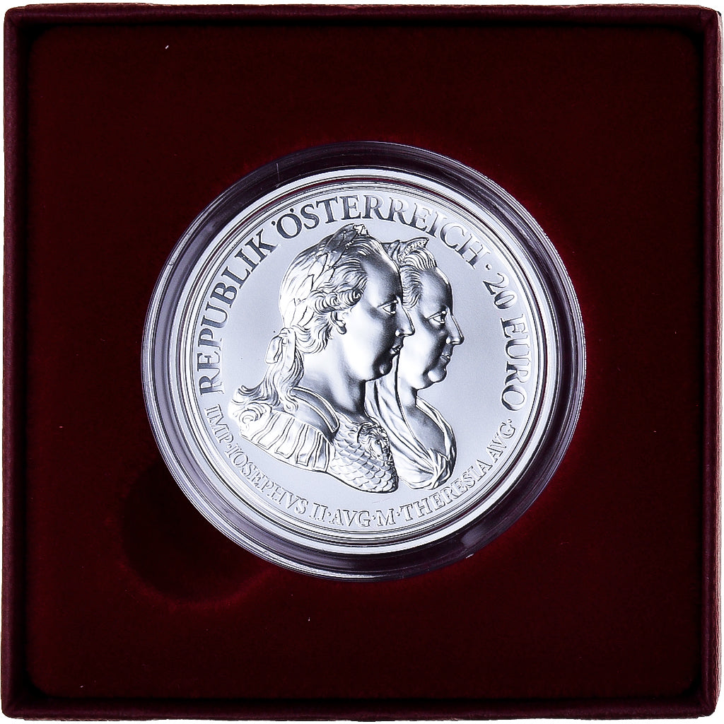 Österreich, 20 Euro, 2018, Maria Theresia .FDC BE, STGL, Silber