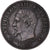 Moneta, Francja, Napoleon III, 2 Centimes, 1855, Bordeaux, Chien / Dog