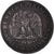 Moneta, Francja, Napoleon III, 2 Centimes, 1855, Bordeaux, Chien / Dog
