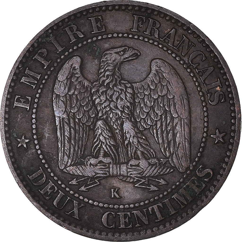 Münze, Frankreich, Napoleon III, Napoléon III, 2 Centimes, 1854, Bordeaux, S+