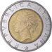 Coin, Italy, 500 Lire, 1993, Rome, VF(30-35), Bi-Metallic, KM:160