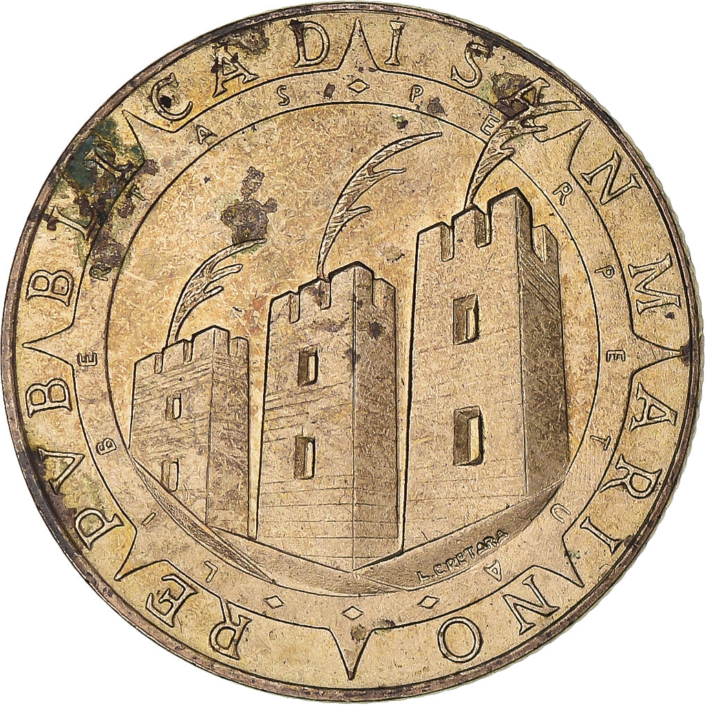 Moneta, San Marino, 200 Lire, 1992, Rome, BB, Alluminio-bronzo, KM:285