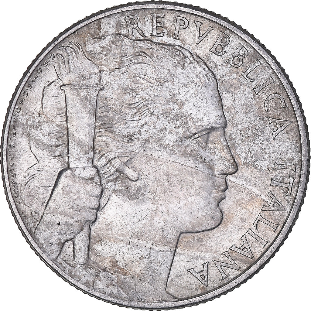 Monnaie, Italie, 5 Lire, 1950, Rome, TB, Aluminium, KM:89