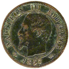 Monnaie, France, Napoleon III, Napoléon III, Centime, 1857, Rouen, TTB, Bronze