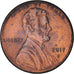 Coin, United States, Cent, 2017, Denver, EF(40-45), Copper Plated Zinc, KM:468
