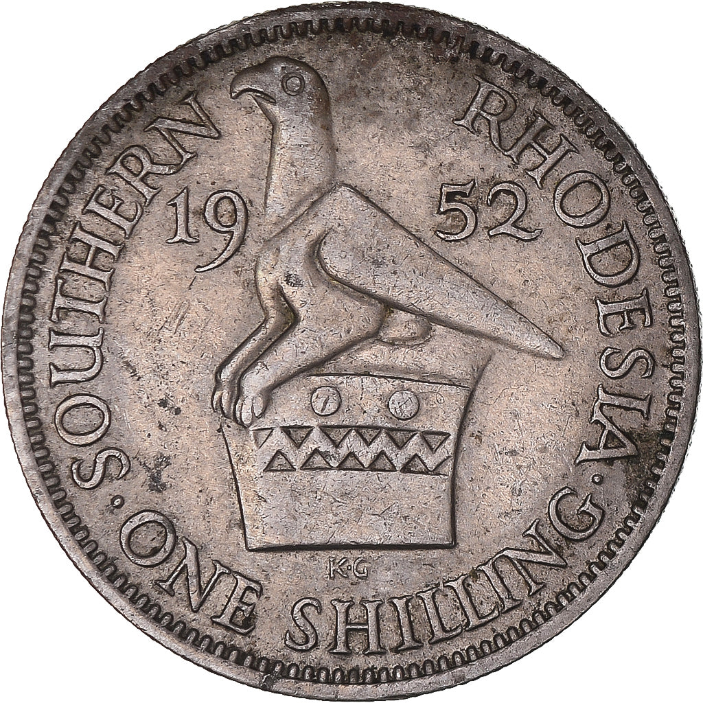 Coin, Southern Rhodesia, George VI, Shilling, 1952, VF(20-25), Copper-nickel