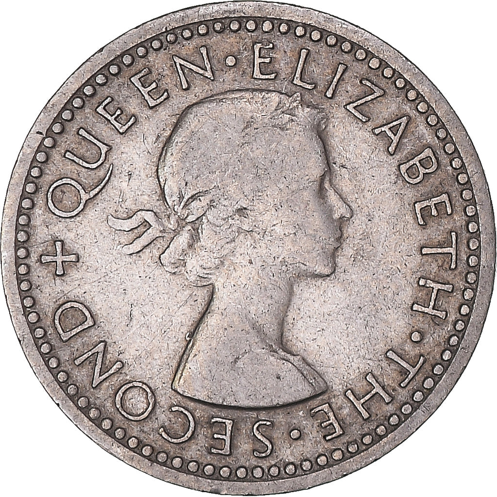 Moneta, Federacja Rodezji i Niasy, 3 Pence, 1957, British Royal Mint, VF(30-35)
