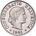 Moneta, Svizzera, 5 Rappen, 1941, BB, Nichel, KM:26b