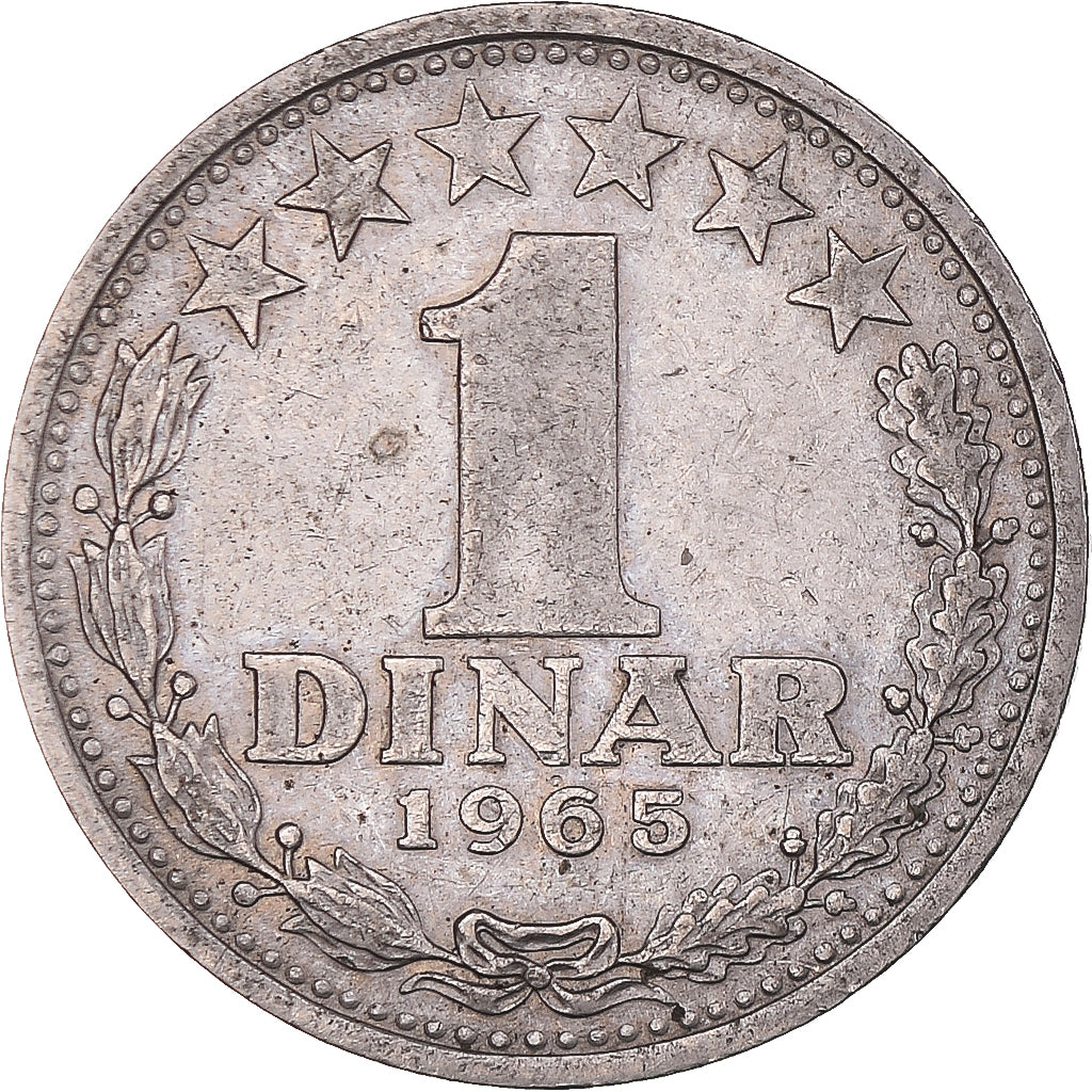 Moneta, Iugoslavia, Dinar, 1965, BB, Cupronickel, KM:47