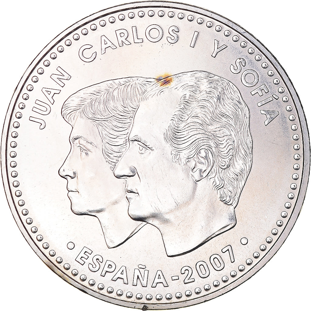 Espanha, 12 Euro, 2007, Madrid, MS(65-70), Prata, KM:1129