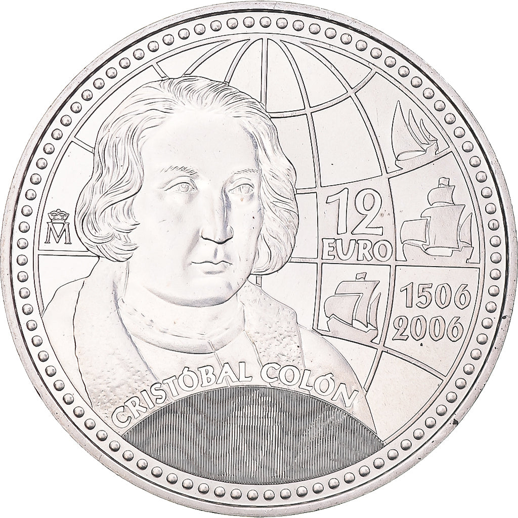 Spanien, 12 Euro, 500th Anniversary - Death of Columbus, 2006, Madrid, FDC