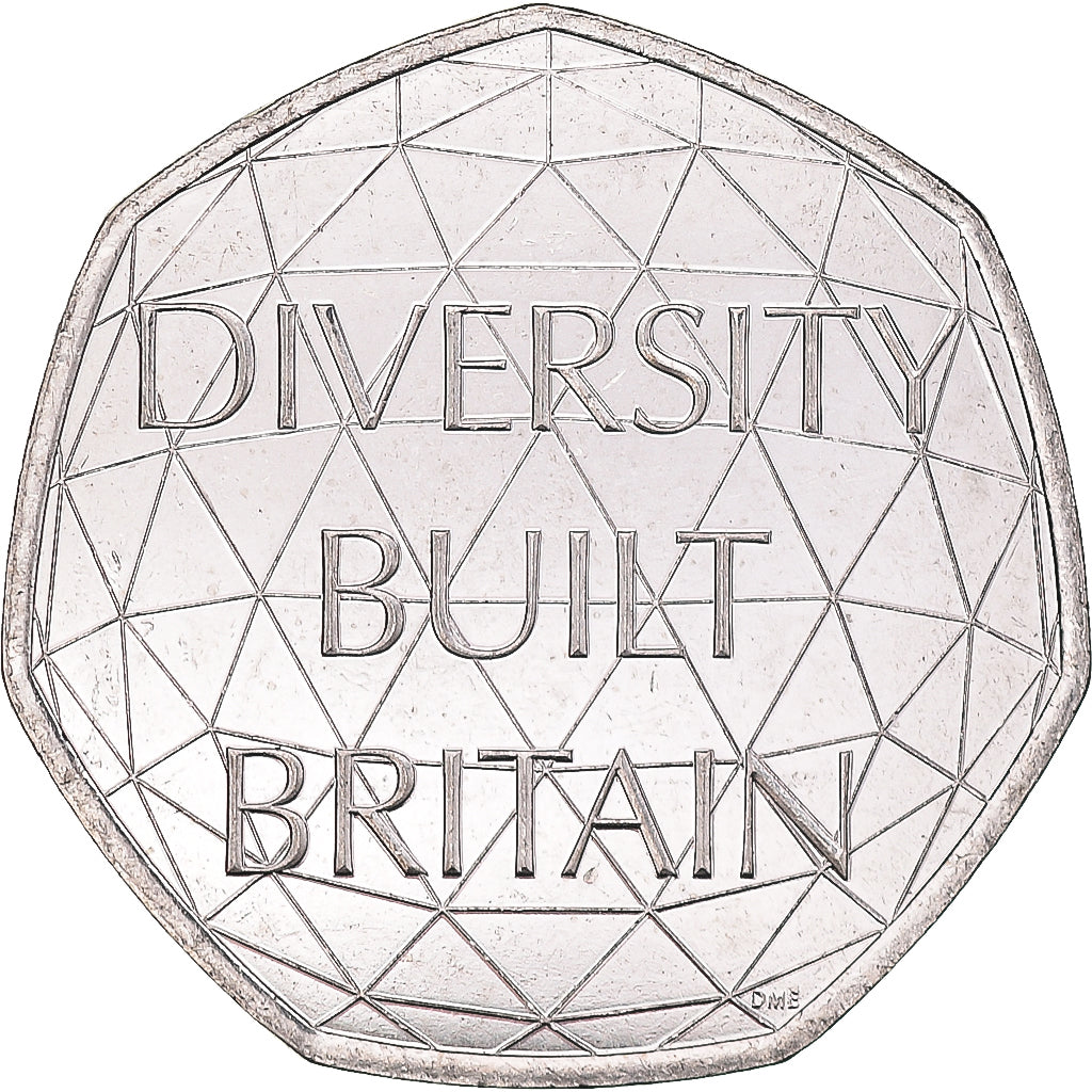 Moeda, Grã-Bretanha, 50 Pence, 2020, BU, MS(63), Cobre-níquel, KM:New