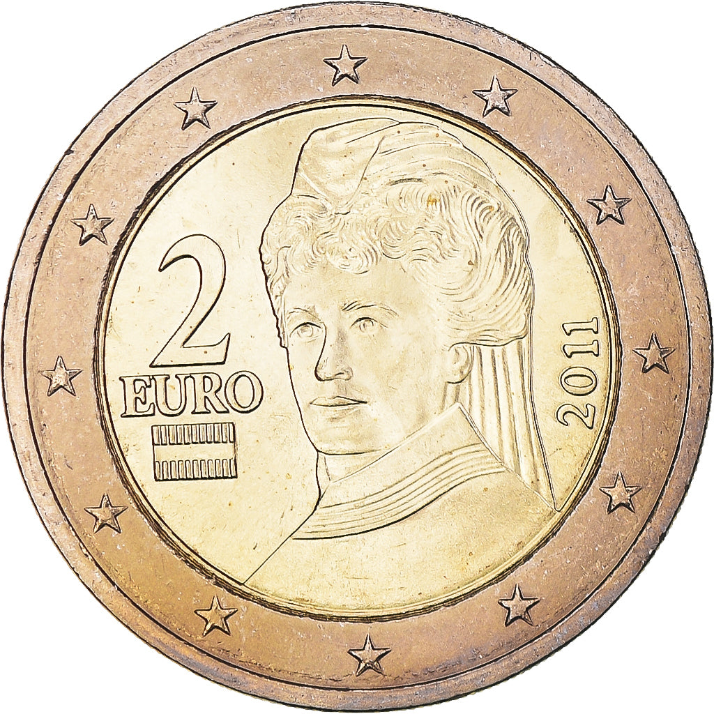 Autriche, 2 Euro, 2011, Vienna, SPL, Bimétallique