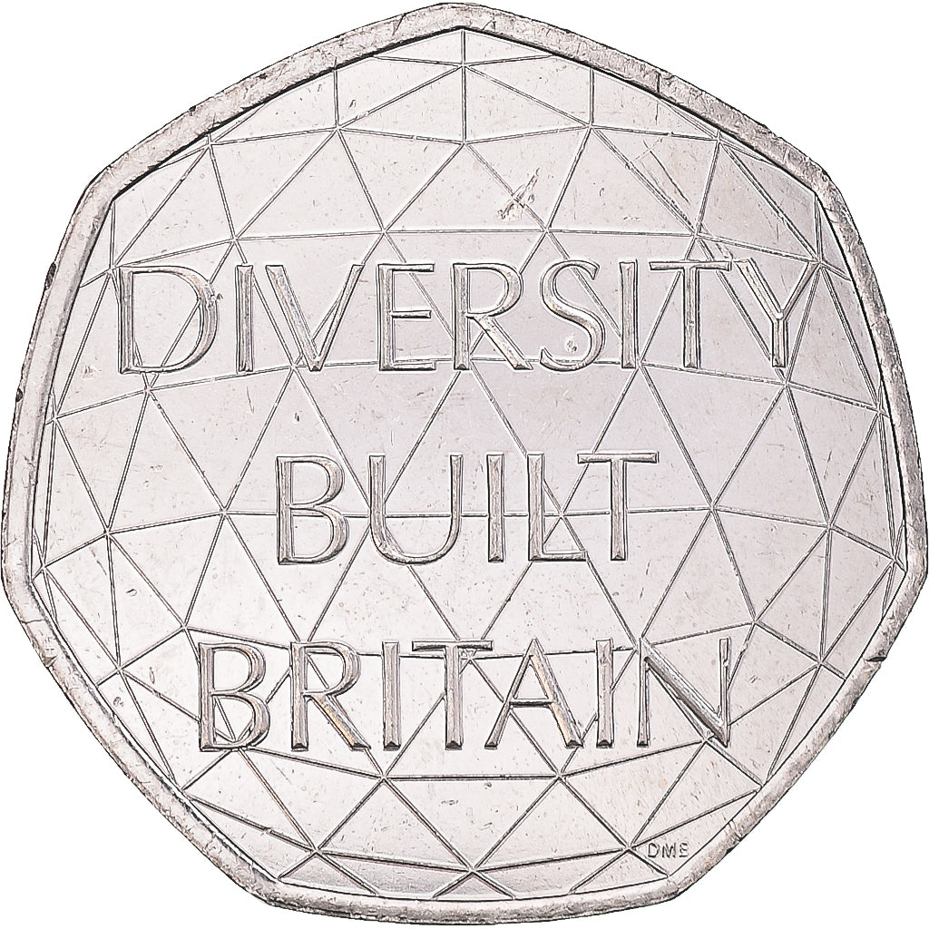 Coin, Great Britain, 50 Pence, 2020, BU, MS(63), Copper-nickel, KM:New