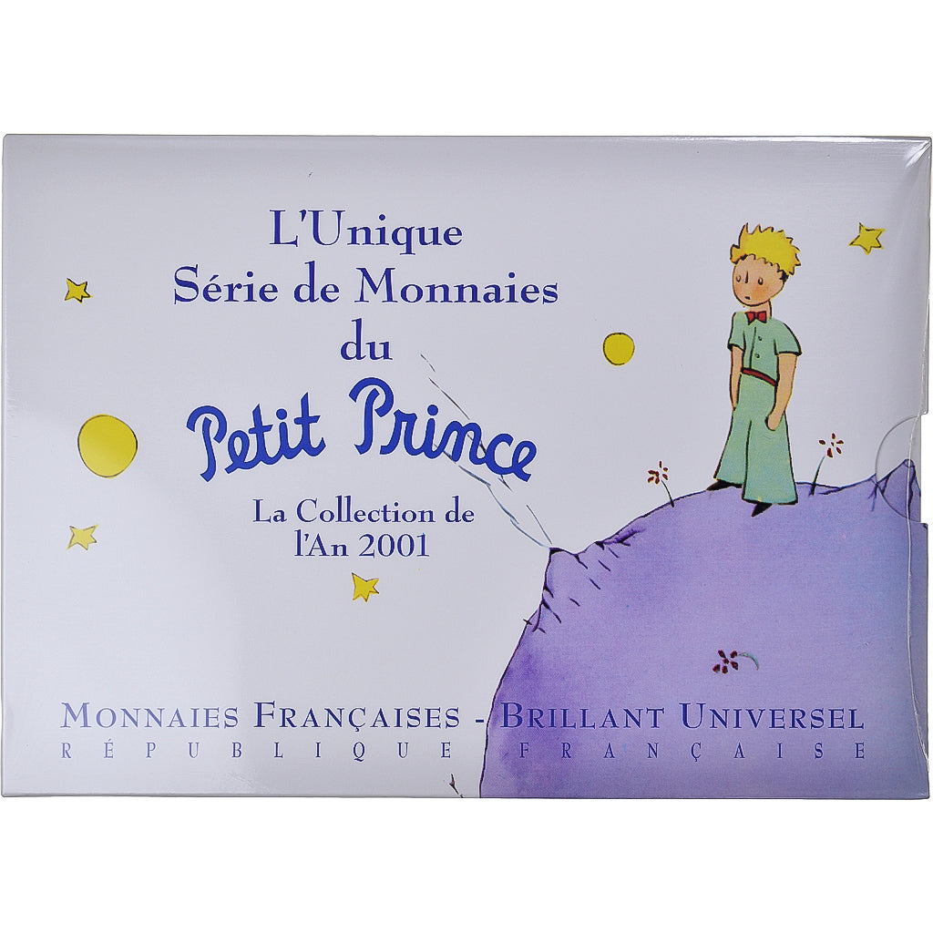 Monnaie, France, Petit Prince, Coffret, 2001, Paris, Coffret 5 c. à 20 frs.BU