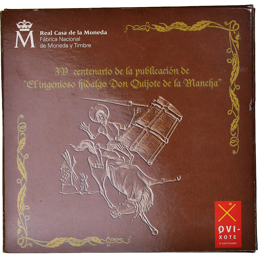 Spanien, 10 Euro, 2005, Madrid, Quixote being knocked off his horse by windmill