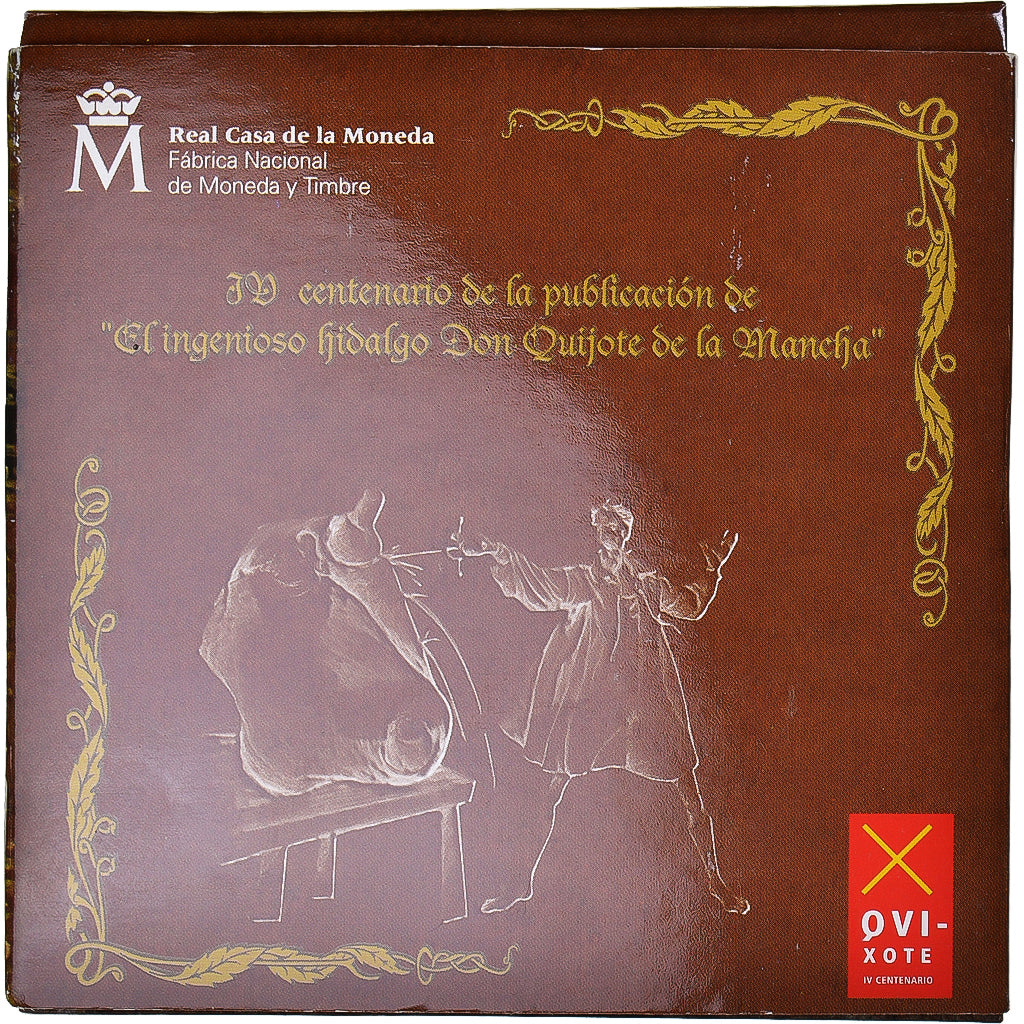 Spain, 10 Euro, 2005, Madrid, Quixote de la Mancha.BE, MS(65-70), Silver