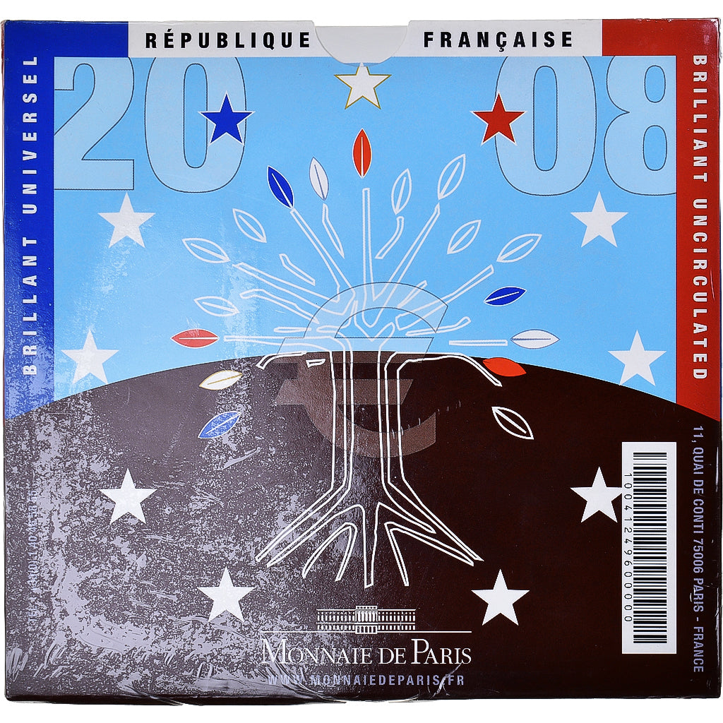 Francia, Monnaie de Paris, Euro-Set, 2008, BU, FDC, Sin información