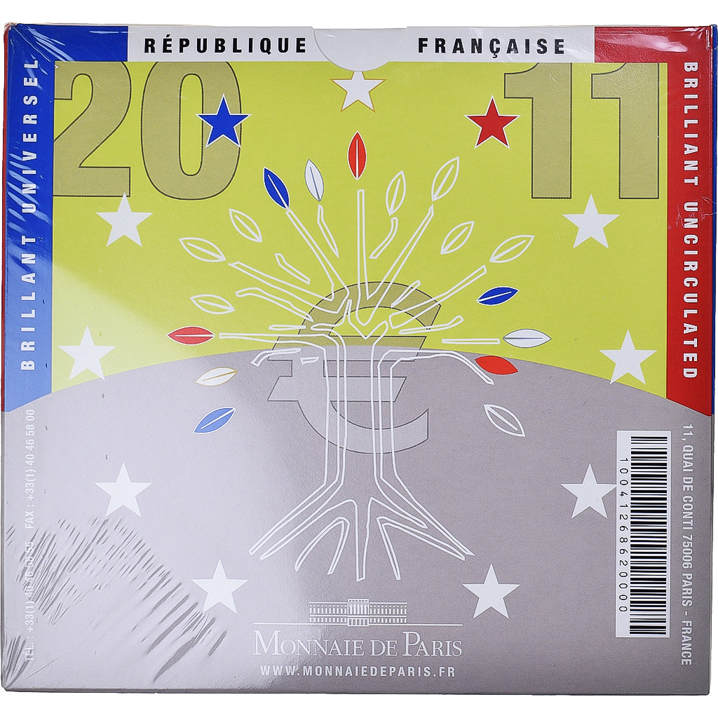 Francia, Monnaie de Paris, Euro-Set, 2011, BU, FDC, Sin información