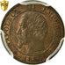 Coin, France, Napoleon III, Napoléon III, Centime, 1857, Bordeaux, PCGS