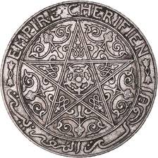 Coin, Morocco, Yusuf, Franc, 1924, Poissy, EF(40-45), Nickel, KM:36.2