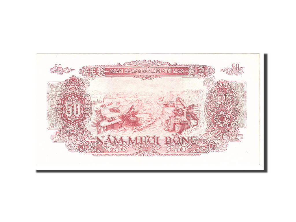 Banknote, Vietnam, 50 D<ox>ng, 1976, Undated, KM:84a, AU(50-53)
