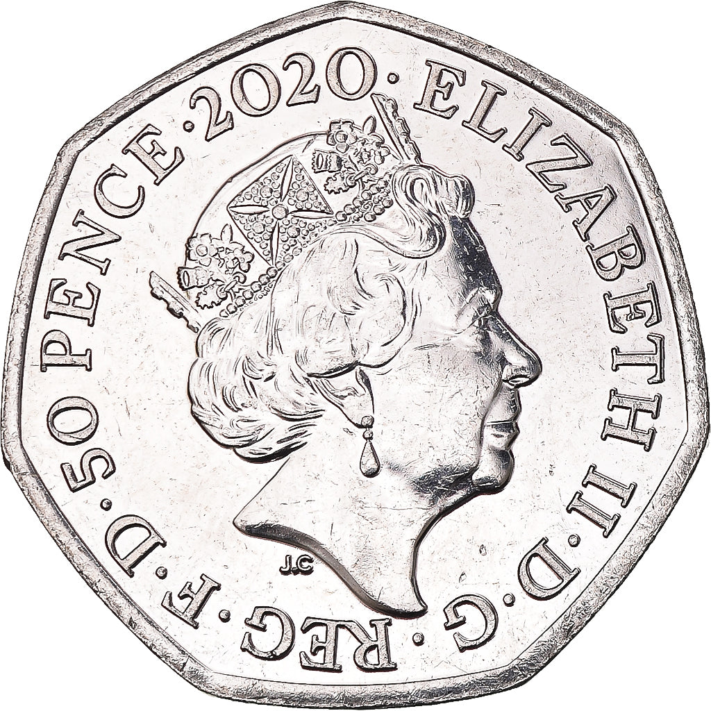 Coin, Great Britain, 50 Pence, 2020, 5th portrait; Diverse Britain, MS(63)