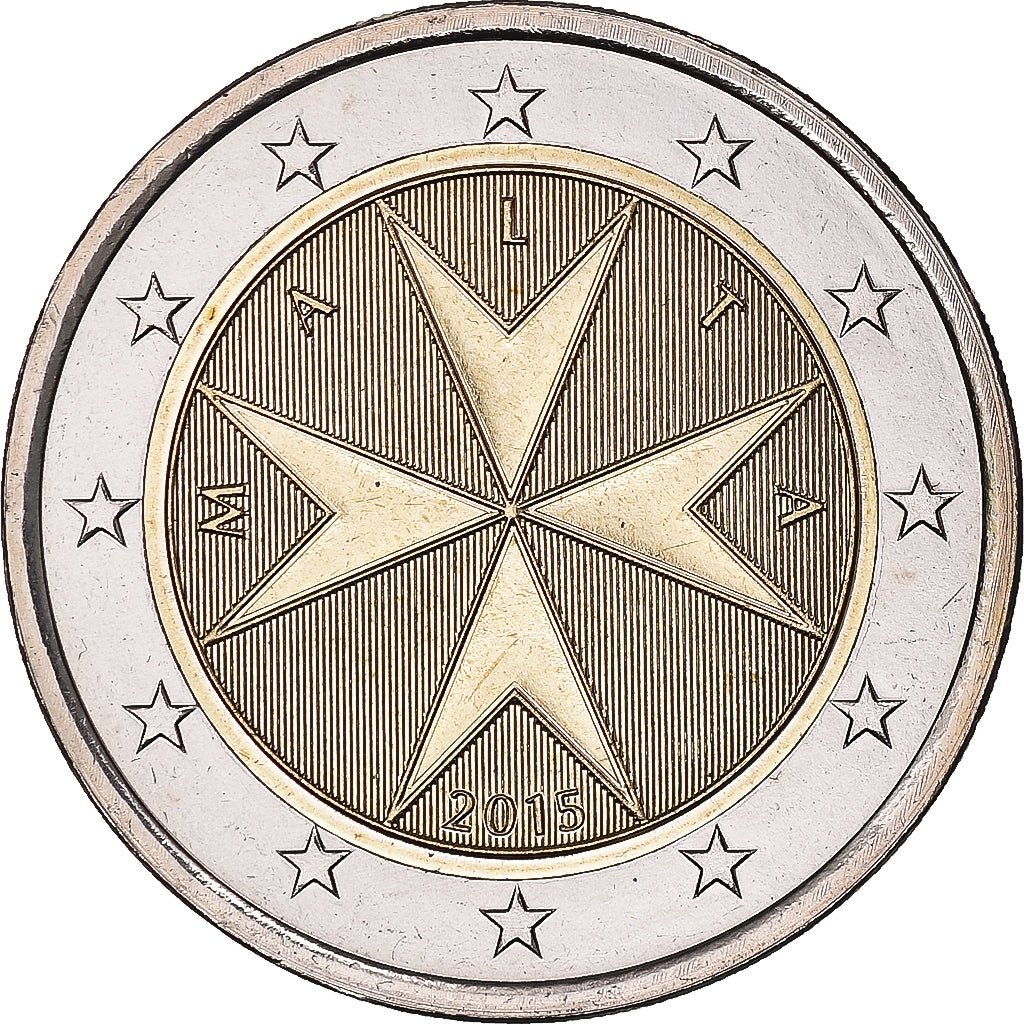 Malta, 2 Euro, 2015, BU, MS(65-70), Bi-Metallic, KM:132