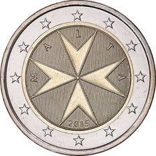 Malta, 2 Euro, 2015, BU, MS(65-70), Bi-Metallic, KM:132