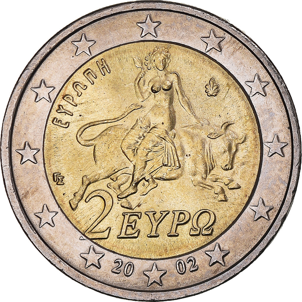 Griechenland, 2 Euro, 2002, SS, Bi-Metallic, KM:188