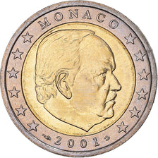 Monaco, 2 Euro, 2001, Paris, MS(63), Bi-Metallic, KM:186