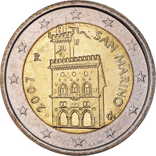 San Marino, 2 Euro, 2007, EF(40-45), Bi-Metallic, KM:447