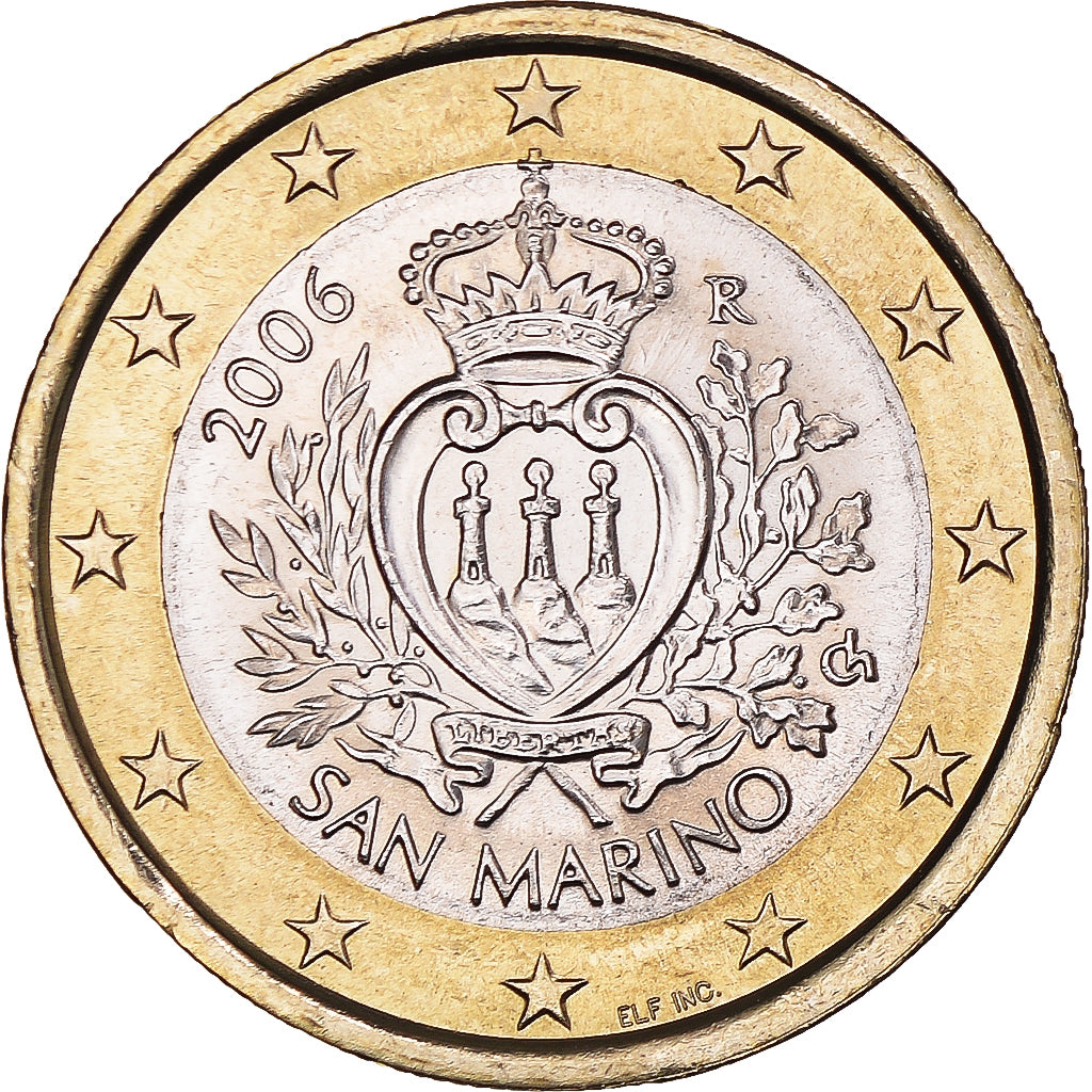 San Marino, Euro, 2006, Rome, MS(63), Bi-Metallic, KM:446
