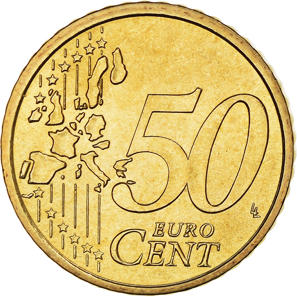 San Marino, 50 Euro Cent, 2006, Rome, MS(63), Brass, KM:445