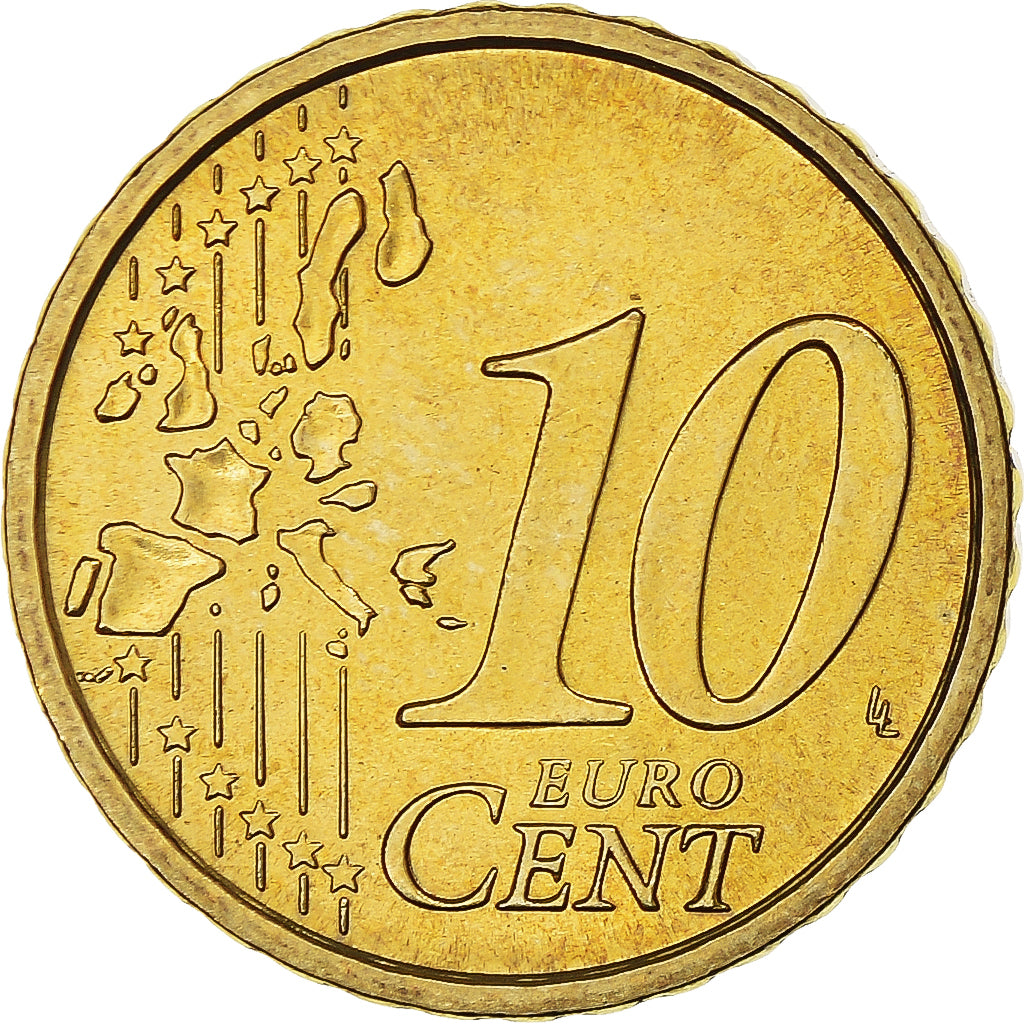 San Marino, 10 Euro Cent, 2007, EF(40-45), Nordic gold, KM:443