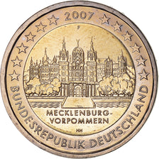 GERMANY - FEDERAL REPUBLIC, 2 Euro, 2007, Stuttgart, MS(65-70), Bi-Metallic