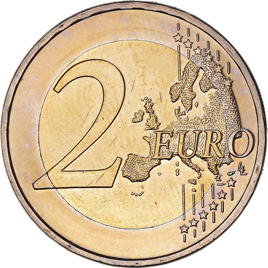 GERMANY - FEDERAL REPUBLIC, 2 Euro, 2007, Stuttgart, MS(65-70), Bi-Metallic