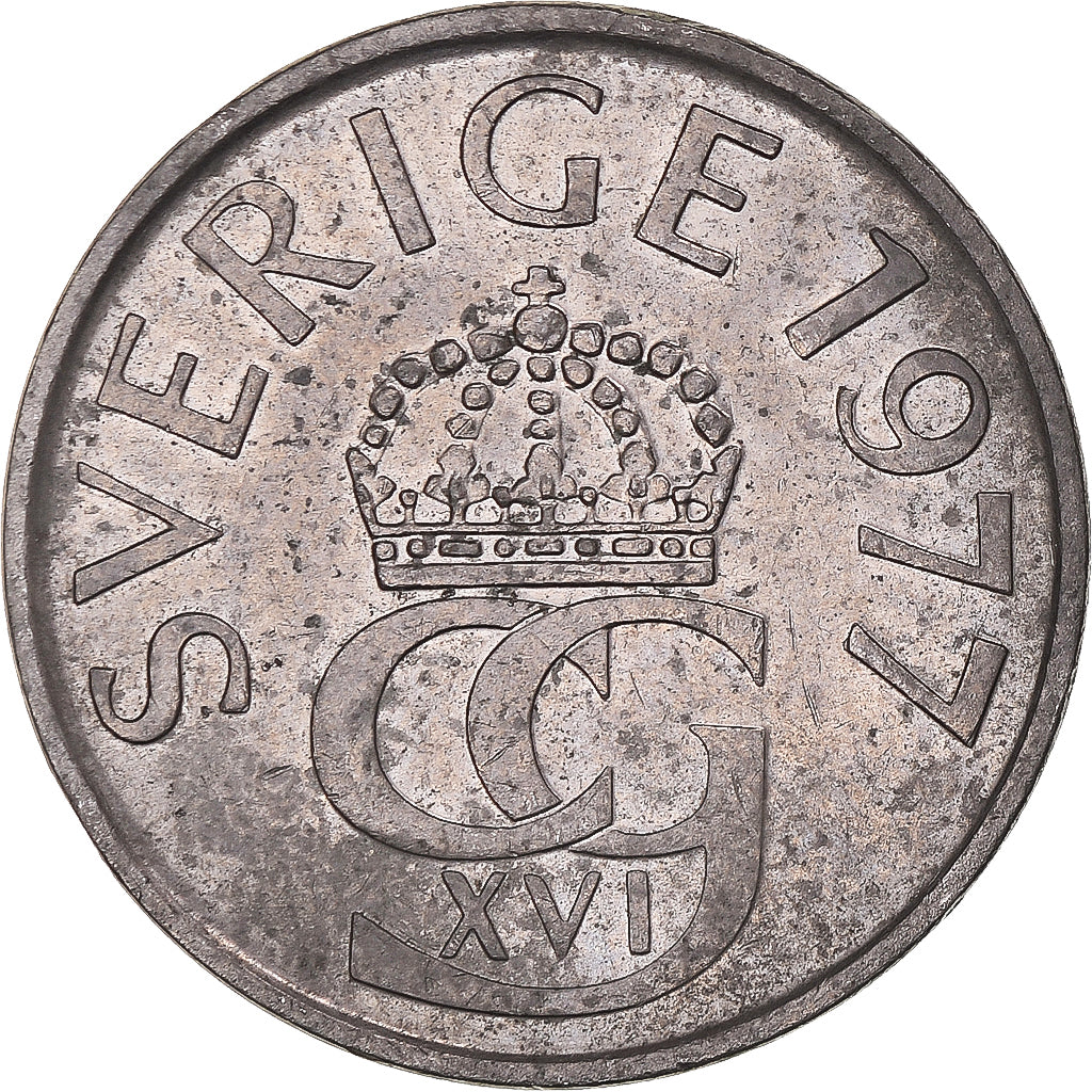 Münze, Schweden, Carl XVI Gustaf, 5 Kronor, 1977, SS, Kupfer-Nickel, KM:853