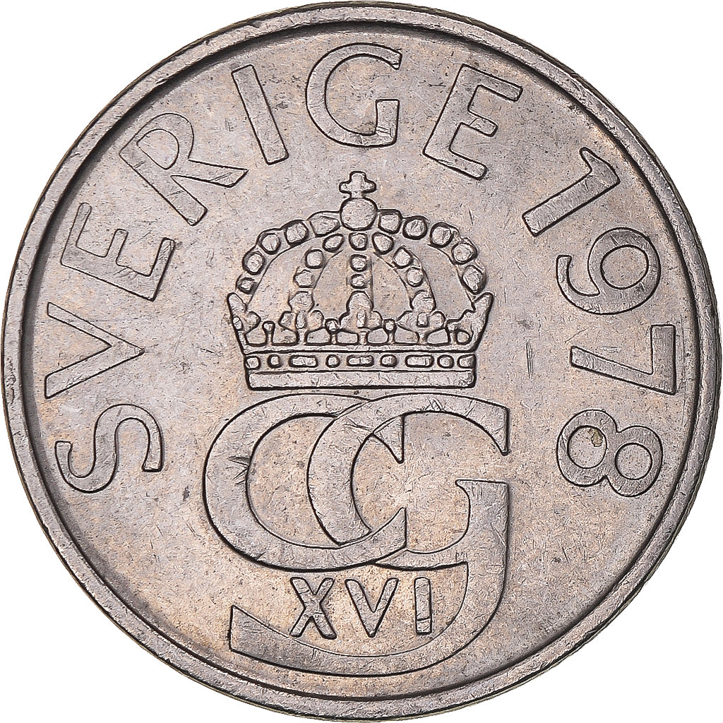 Münze, Schweden, Carl XVI Gustaf, 5 Kronor, 1978, SS, Kupfer-Nickel, KM:853