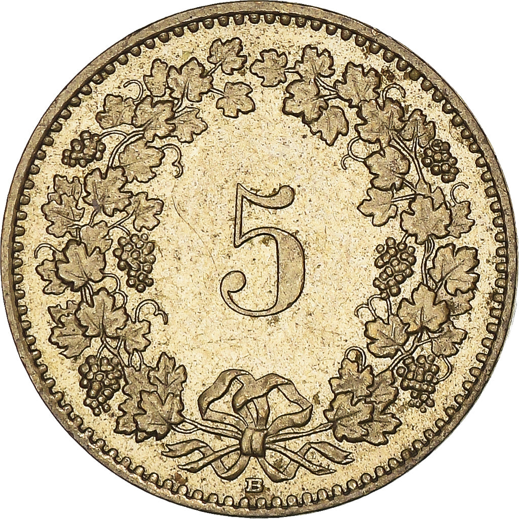Moneta, Svizzera, 5 Rappen, 2010, Bern, MB+, Alluminio-bronzo, KM:26c