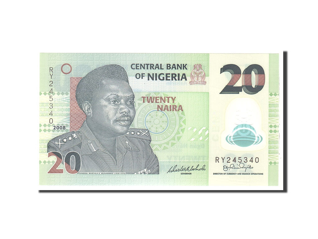 Nigeria, 20 Naira, 2008, KM:34d, Undated, UNC(65-70)