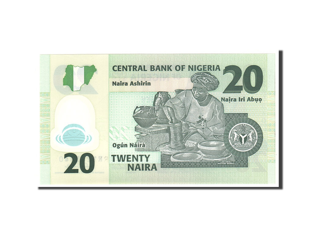 Nigeria, 20 Naira, 2008, KM:34d, Undated, UNC(65-70)
