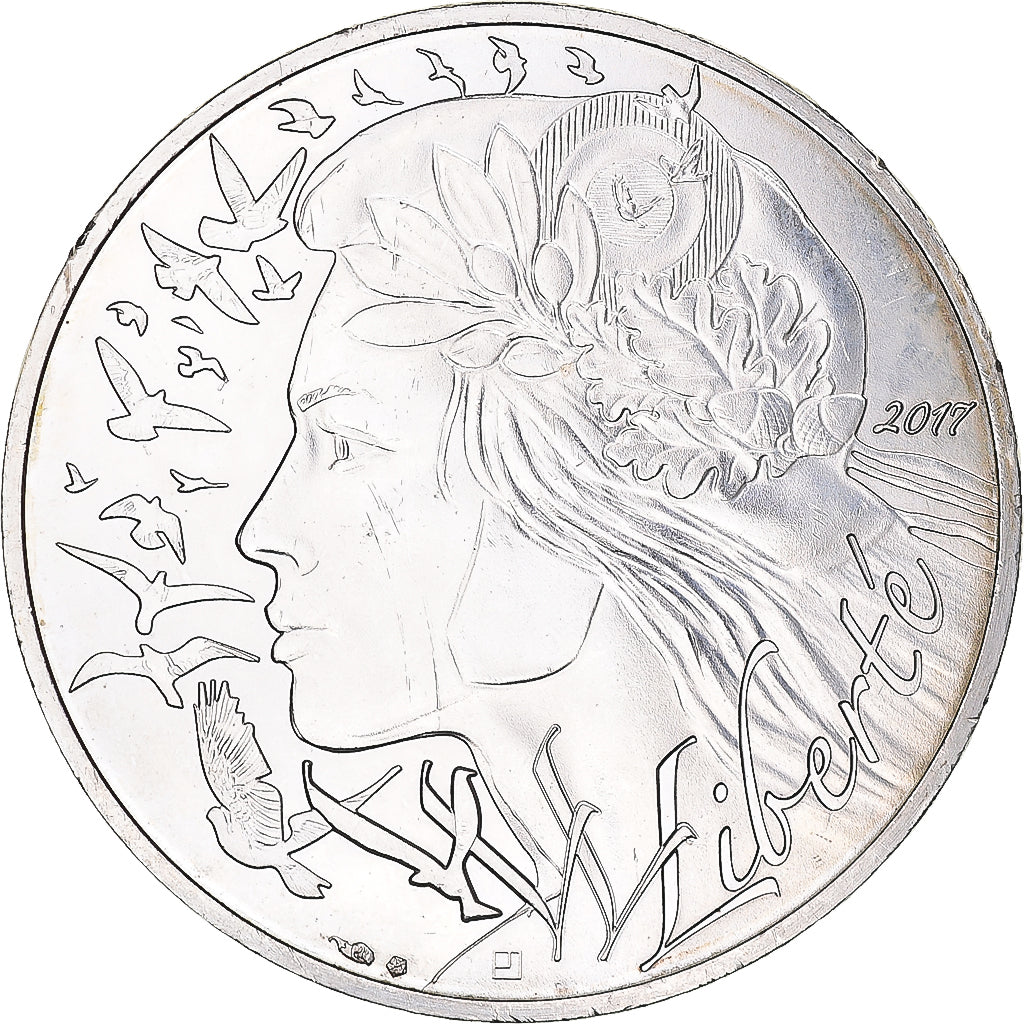 France, 20 Euro, Marianne, Liberté, 2017, Paris, MS(63), Silver