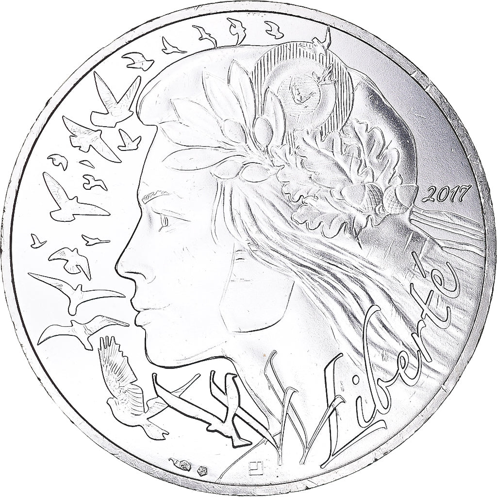 France, 20 Euro, Marianne, Liberté, 2017, Paris, MS(64), Silver