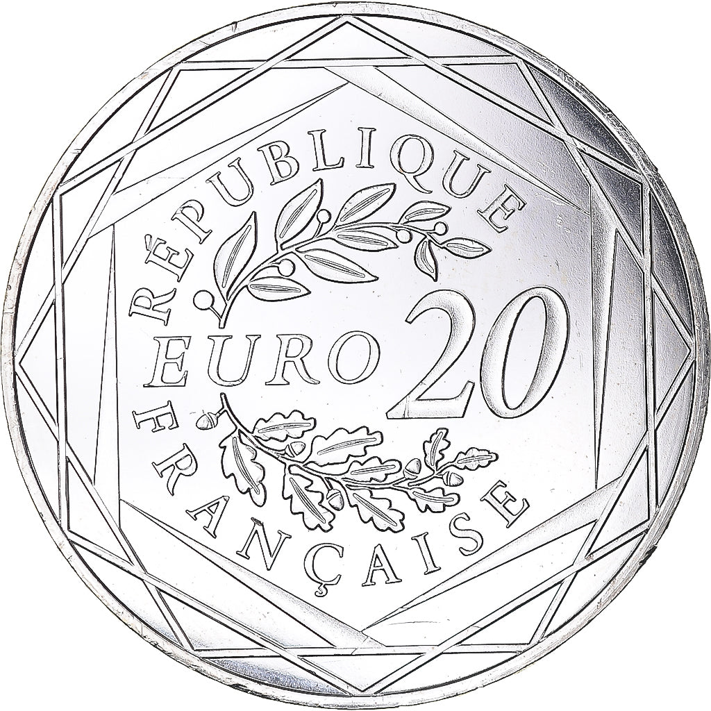 France, 20 Euro, Marianne, Egalité, 2018, Paris, MS(64), Silver